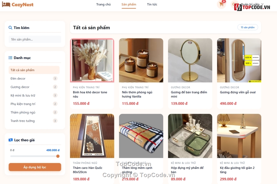 dồ án Web bán hàng,đồ án bán sách,đồ án bán đồ decor